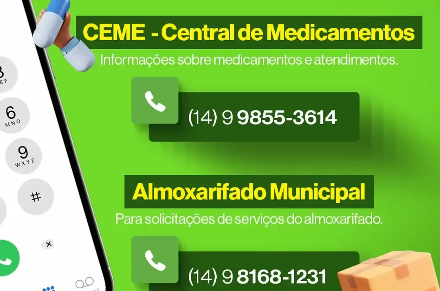 Prefeitura de Bastos disponibiliza canais diretos via WhatsApp