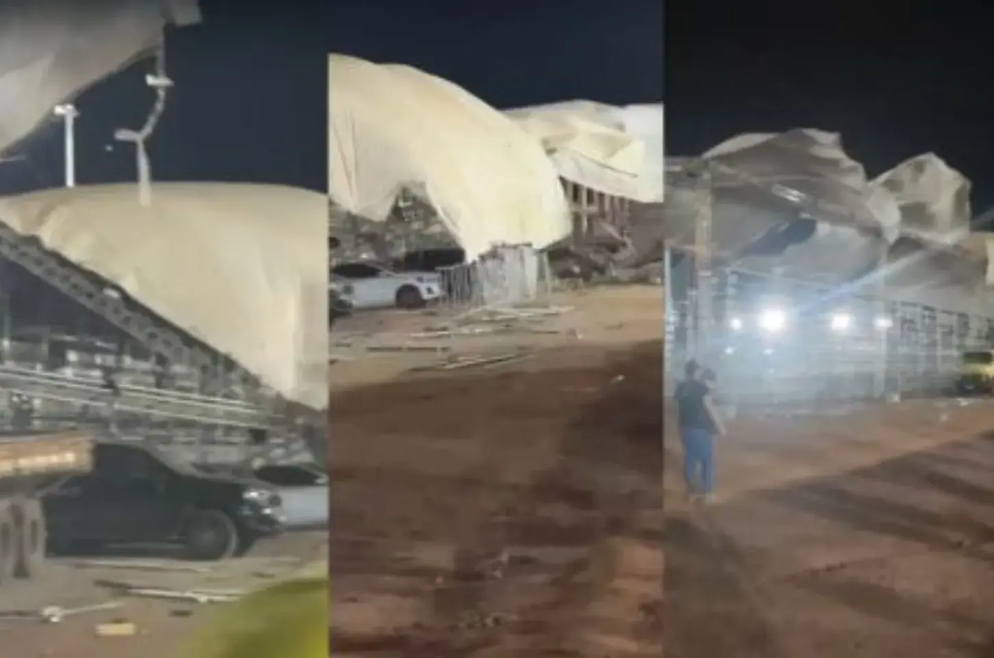 Tempestade derruba cobertura em treino da Stock Car em Cuiabá