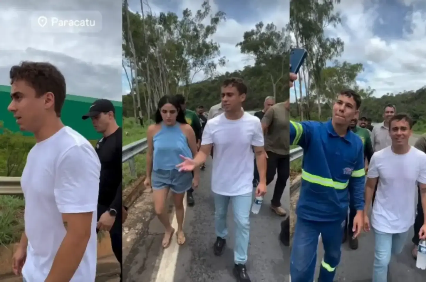 Nikolas faz caminhada de MG ao DF em ato sobre 8/1 e Bolsonaro